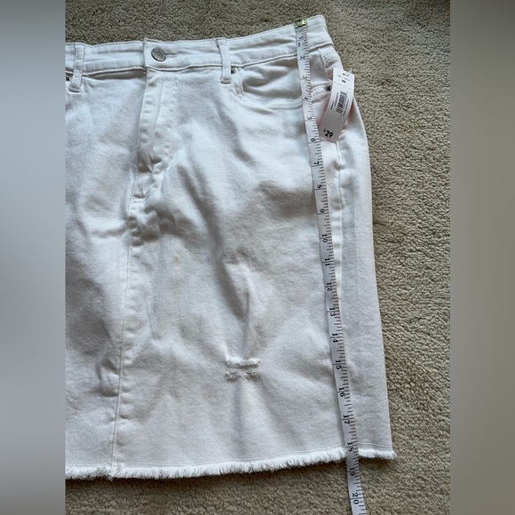 Joe Fresh distressed white denim skirt - Picture 5 of 8